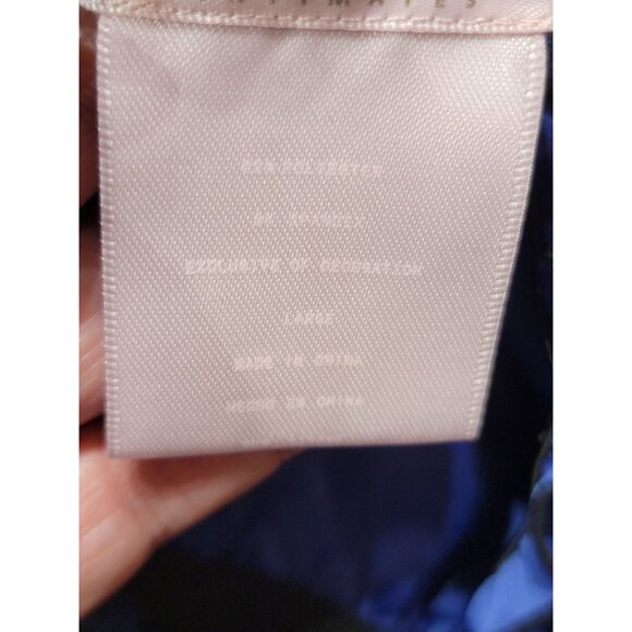 Blossom Intimates Blue & Black Sleeveless Tie-Strap Babydoll Nightgown - Picture 4 of 5